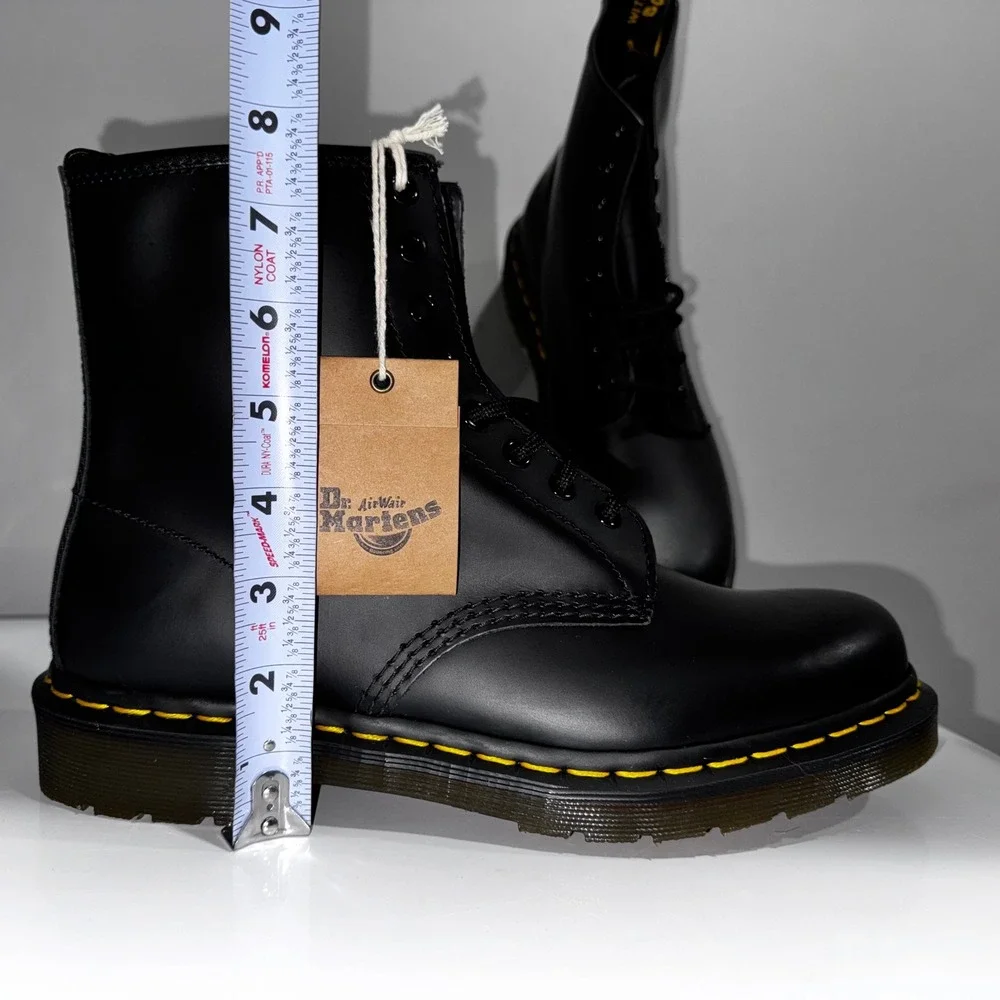 Dr. Martens 1460 Boot Unisex Men 9 Women 10 Black Smooth N€W Leather $180